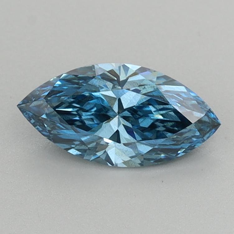 0.73 Ct. Fancy Vivid  Blue Marquise Lab Grown Diamond