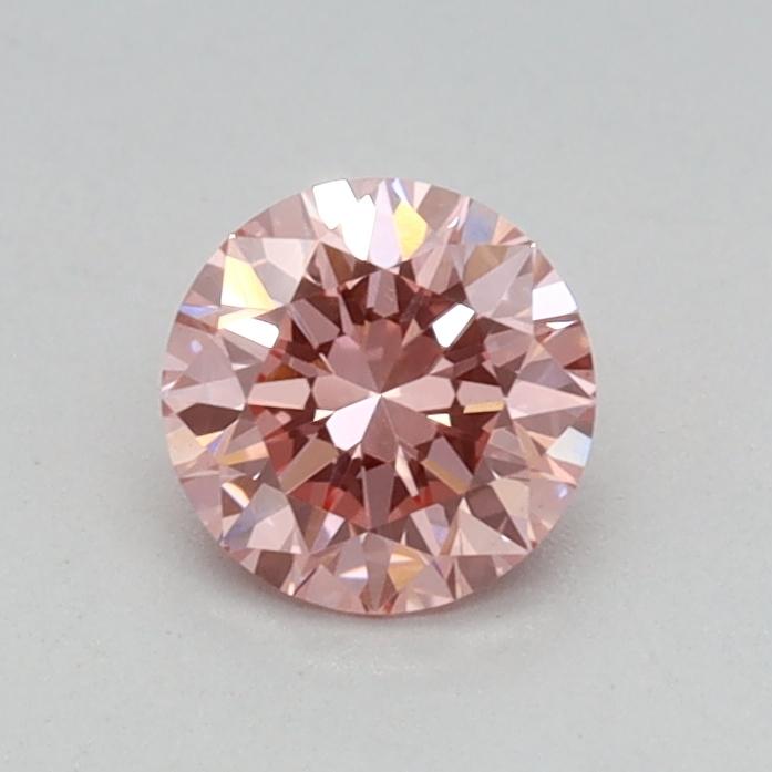 0.38 Ct. Fancy Vivid Pink Round Lab Grown Diamond