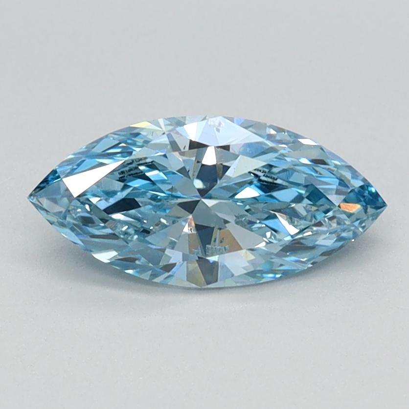 0.70 Ct. Fancy Vivid Blue Marquise Lab Grown Diamond