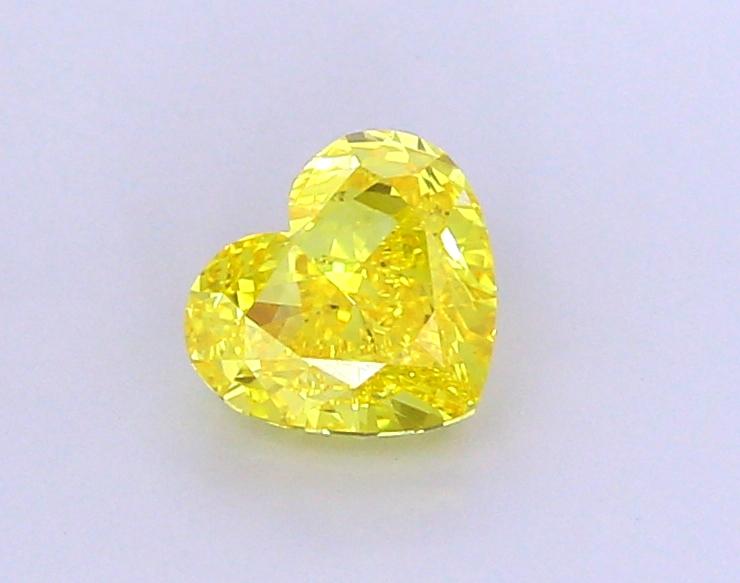 1.89 Ct. Fancy Vivid Yellow Heart Lab Grown Diamond