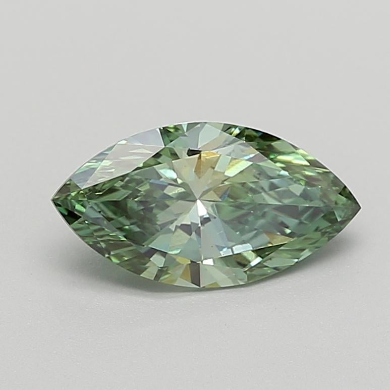 1.50 Ct. Fancy Vivid  Green Marquise Lab Grown Diamond
