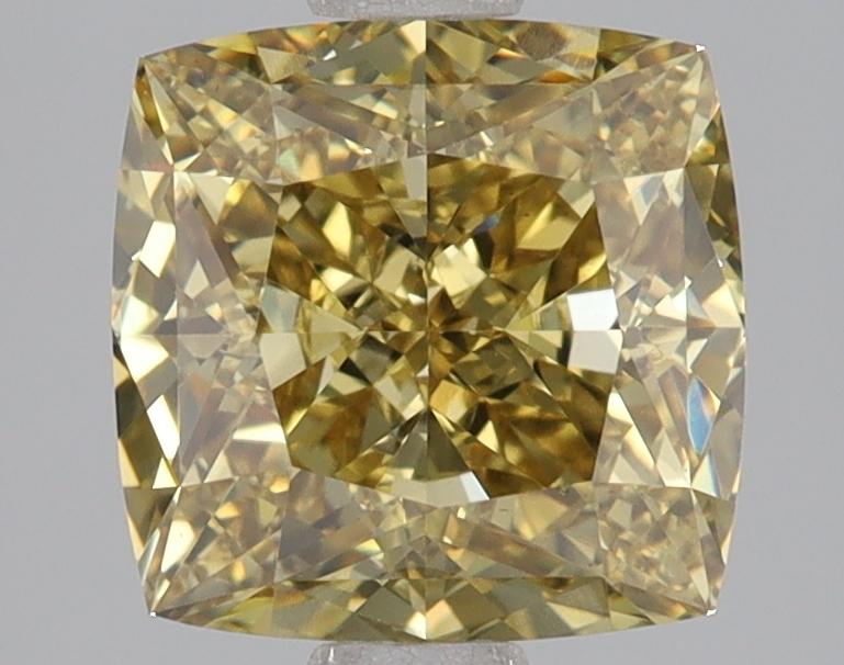 3.12 Ct. Fancy Intense Yellow Cushion Lab Grown Diamond