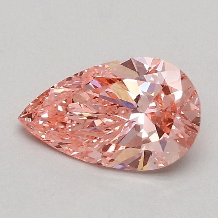 0.54 Ct. Fancy Vivid Pink Pear Lab Grown Diamond
