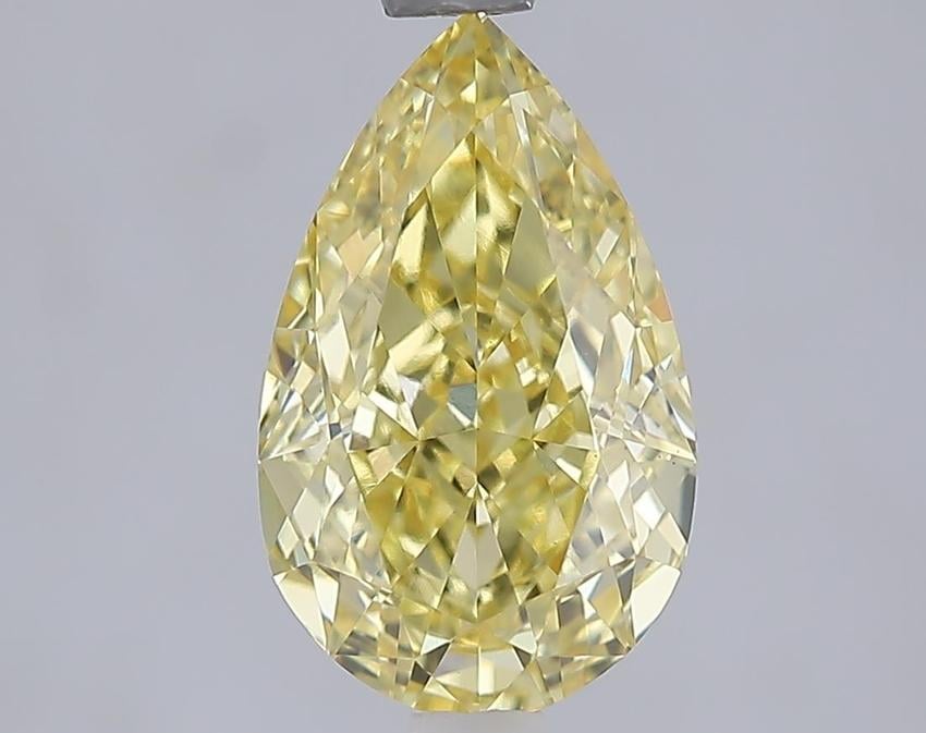 2.09 Ct. Fancy Vivid Yellow Yellow Pear Lab Grown Diamond