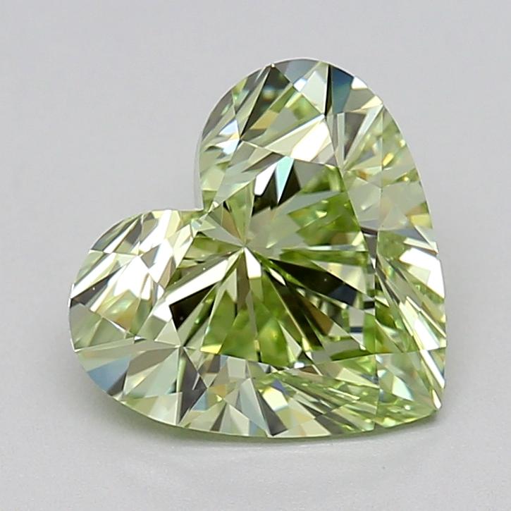 2.01 Ct. Fancy Intense Green Heart Lab Grown Diamond