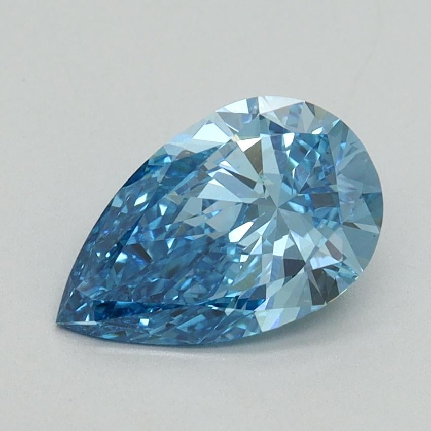 1.17 Ct. Fancy Vivid Blue Pear Lab Grown Diamond
