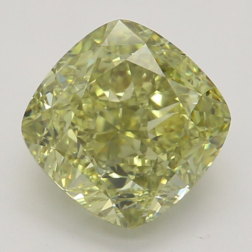 1.52 Ct. Fancy Brownish Greenish Yellow Cushion Diamond