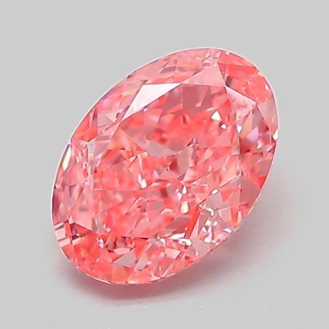 1.05 Ct. Fancy Vivid Pink Oval Lab Grown Diamond