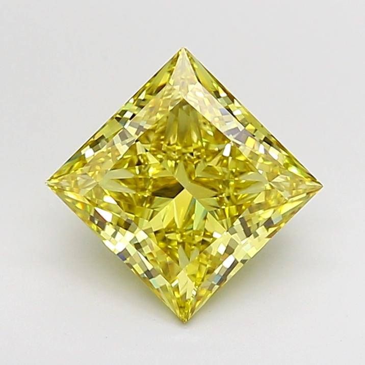 3.00 Ct. Fancy Intense  Yellow Princess Lab Grown Diamond