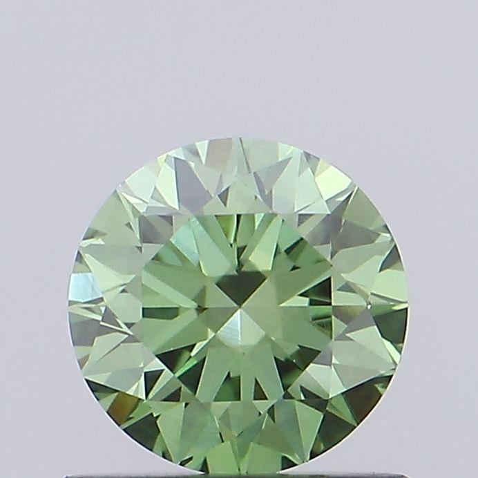 0.78 Ct. Fancy Vivid Green Round Lab Grown Diamond