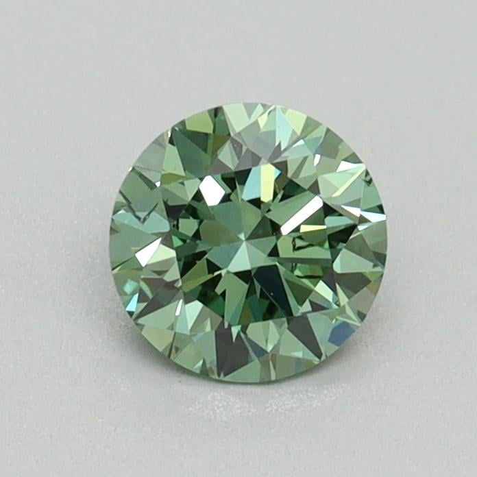 0.60 Ct. Fancy Vivid Pacific Green Round Lab Grown Diamond