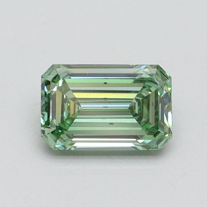 0.58 Ct. Fancy Vivid Green Emerald Lab Grown Diamond