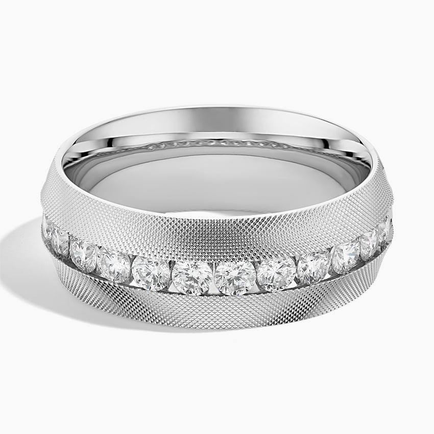 Maverick Diamond 8mm Wedding Ring (1 ct. tw.) in Platinum