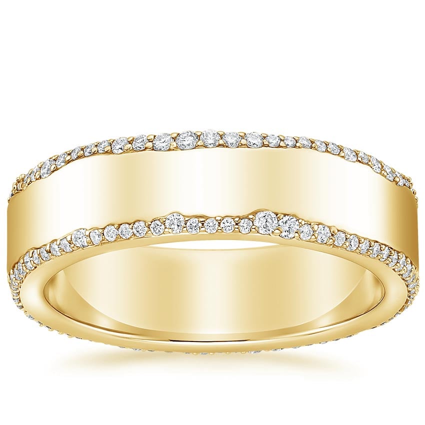 Rose gold diamond engagement ring with surprise diamond details