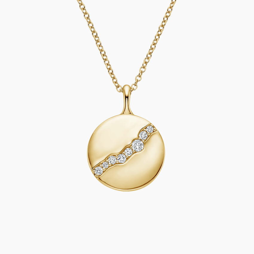 18K Yellow Gold Fairmined Tierra Diamond Pendant