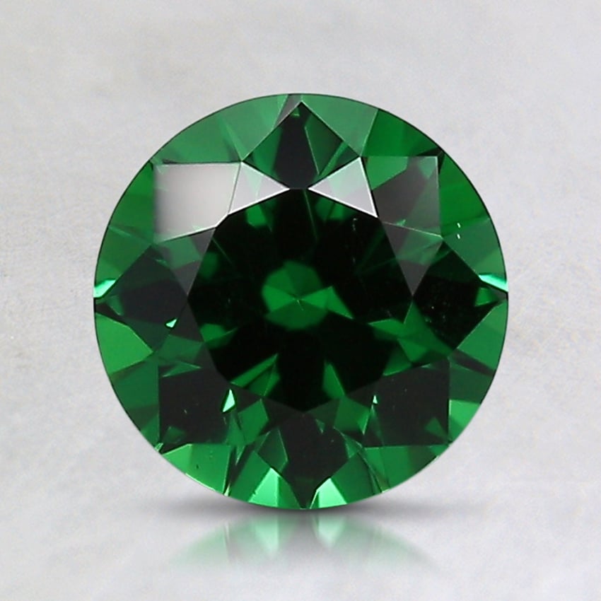 7mm Green Round Garnet
