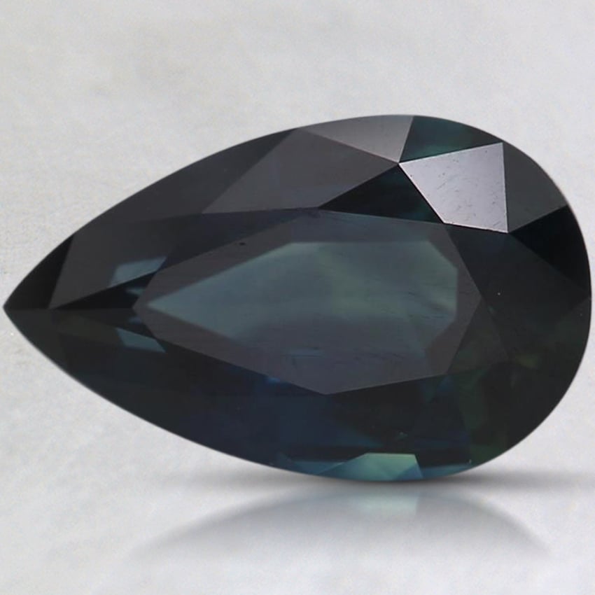10.2x6.3mm Unheated Teal Pear Sapphire