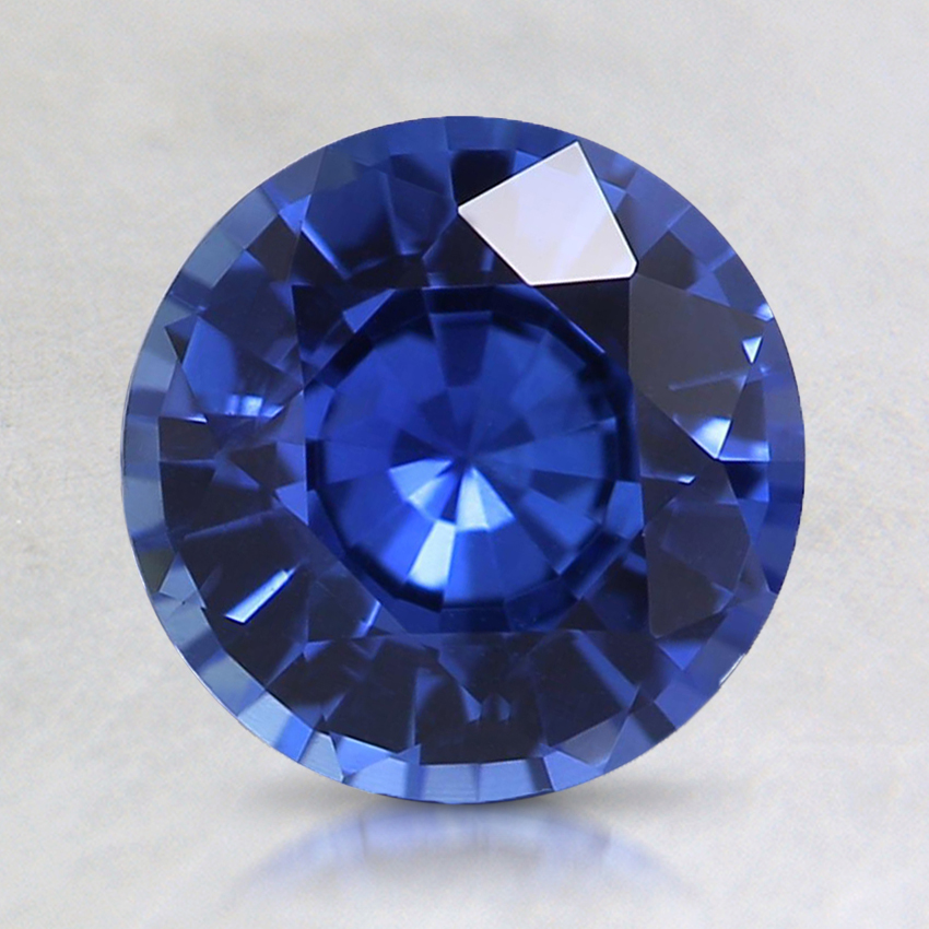 7.6mm Premium Blue Round Sapphire