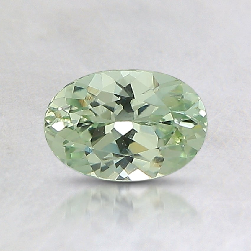 6.7x4.6mm Unheated Green Oval Montana Sapphire