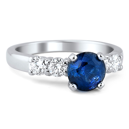 Modern Sapphire Vintage Ring | Connie | Brilliant Earth