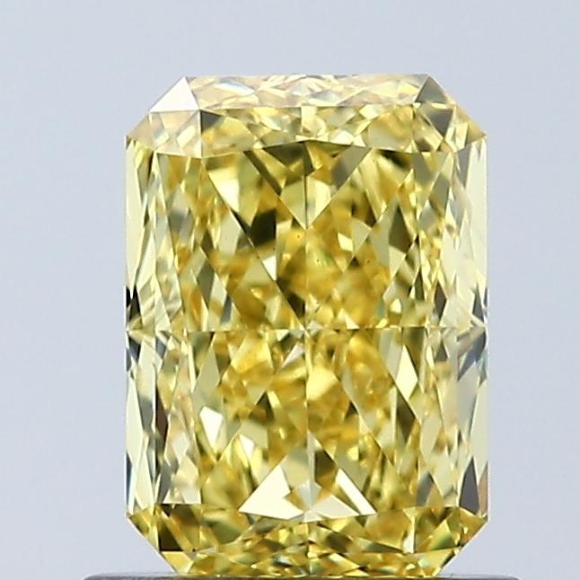 1.07 Ct. Fancy Vivid Yellow Radiant Lab Grown Diamond