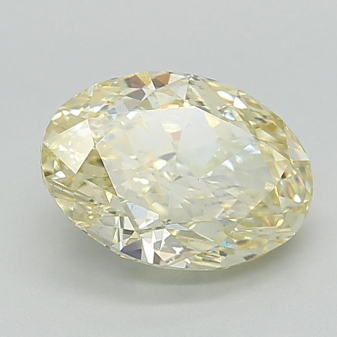 3.07 Ct. Fancy Light  Yellow Oval Lab Grown Diamond