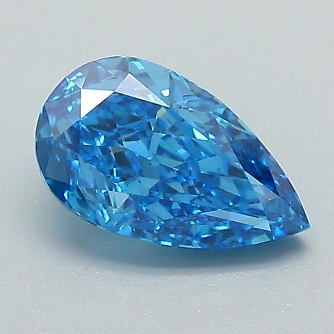 1.04 Ct. Fancy Vivid Blue Pear Lab Grown Diamond