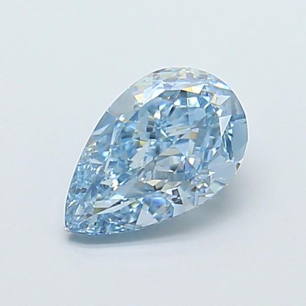 1.16 Ct. Fancy Vivid Blue Pear Lab Grown Diamond