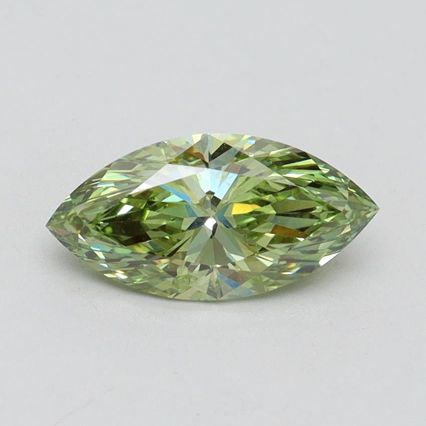 1.01 Ct. Fancy Vivid Green Marquise Lab Grown Diamond