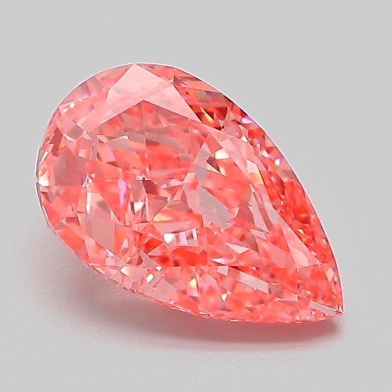 2.02 Ct. Fancy Vivid Pink Pear Lab Grown Diamond