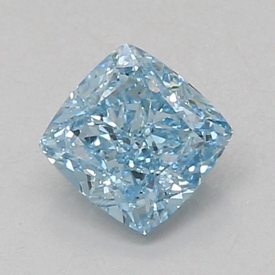 1.01 Ct. Fancy Vivid Blue Cushion Lab Grown Diamond