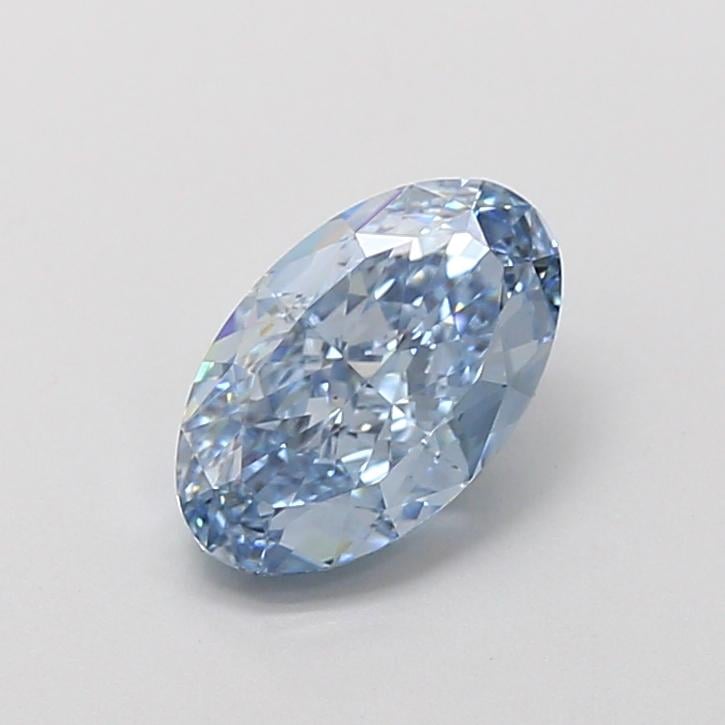 1.67 Ct. Fancy Vivid  Blue Oval Lab Grown Diamond