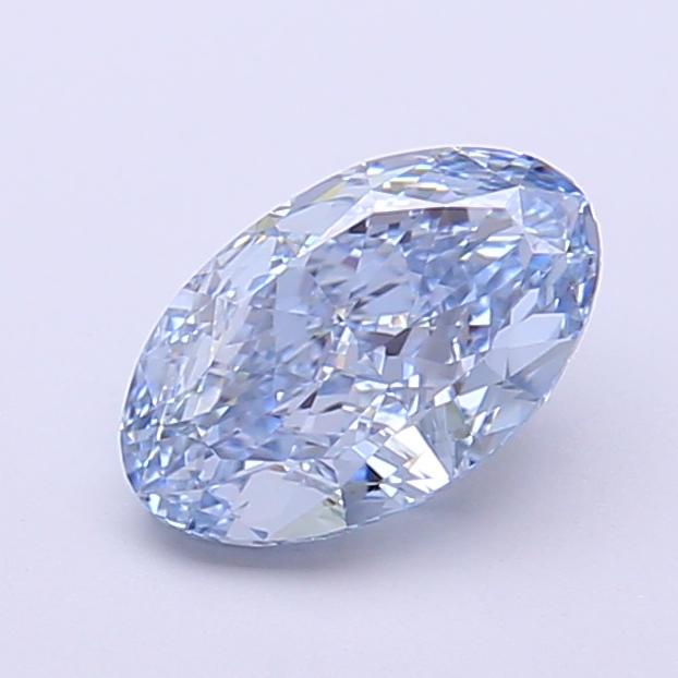 1.28 Ct. Fancy Intense  Blue Oval Lab Grown Diamond