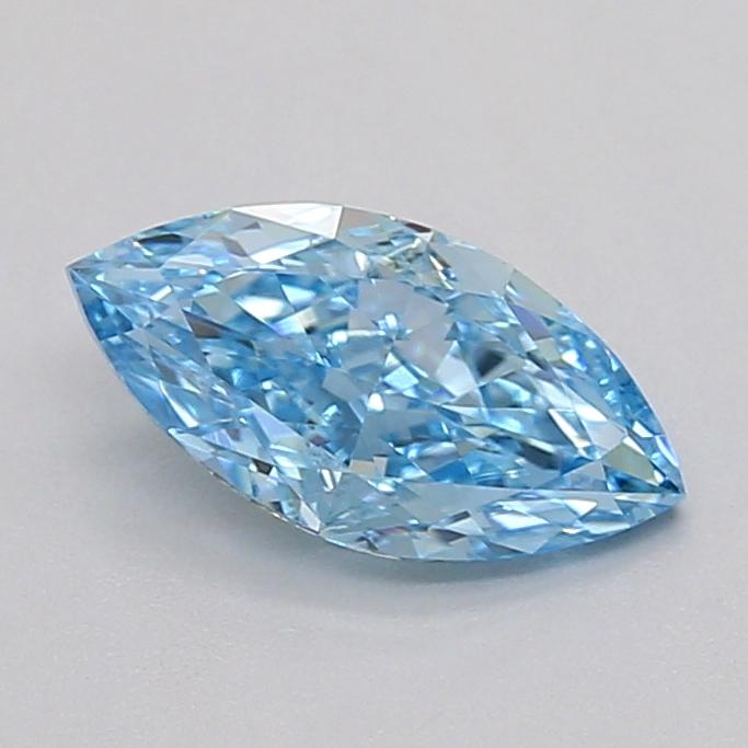 0.70 Ct. Fancy Vivid  Blue Marquise Lab Grown Diamond