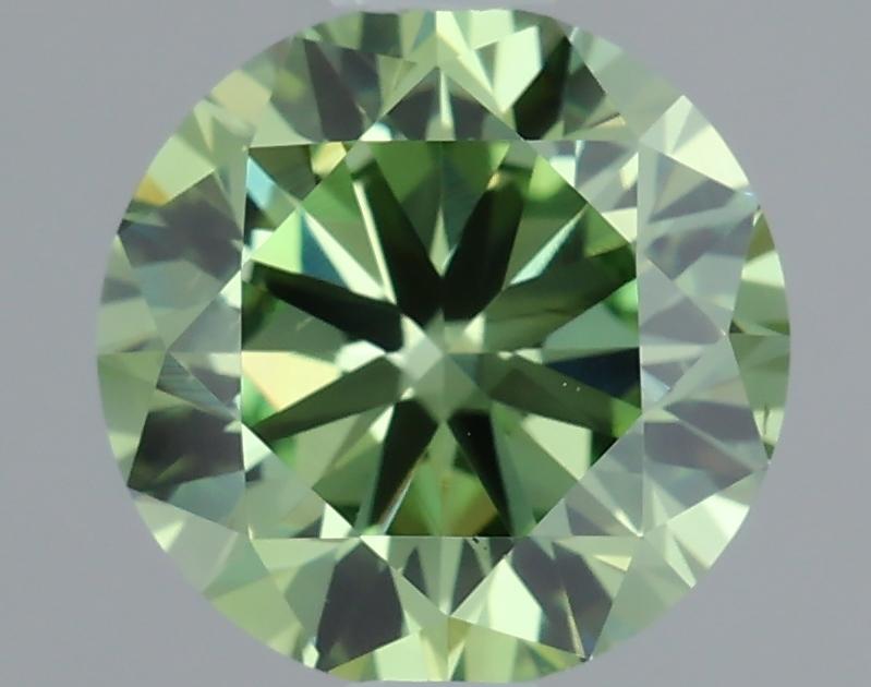 1.03 Ct. Fancy Vivid Green Round Lab Grown Diamond