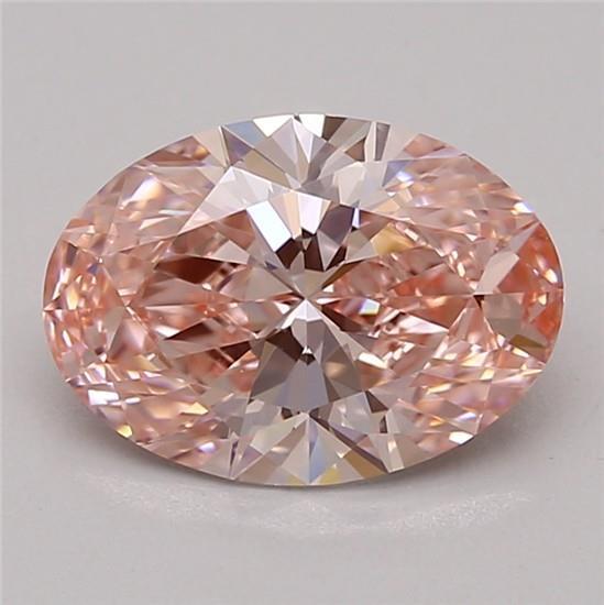 1.88 Ct. Fancy Vivid Pink Oval Lab Grown Diamond