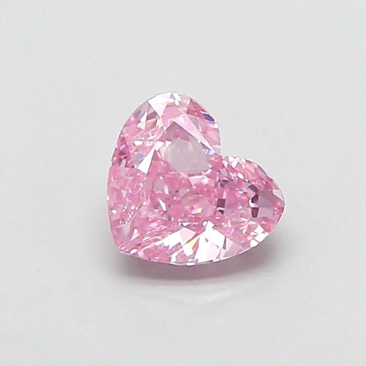 0.91 Ct. Fancy Vivid  Pink Heart Lab Grown Diamond