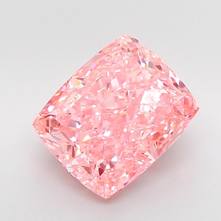 6.02 Ct. Fancy Pink Cushion Lab Grown Diamond