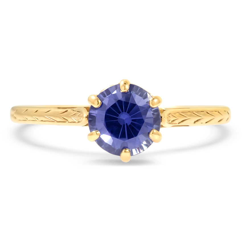 Modern Reproduction Sapphire Vintage Ring