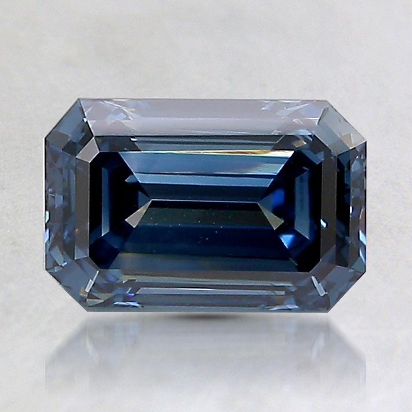 1.24 Ct. Fancy Deep Blue Emerald Lab Created Diamond