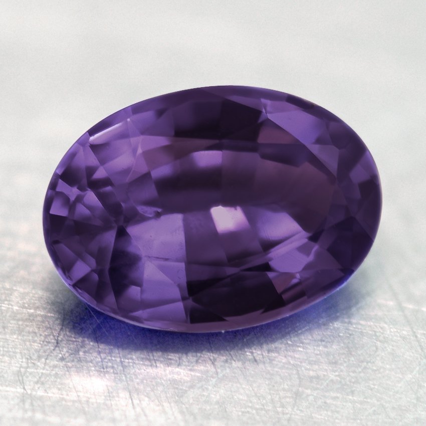 8x6mm Purple Oval Sapphire | SPUSL8X6OV3