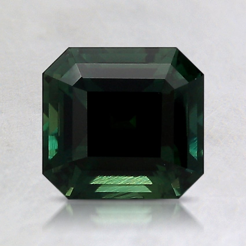 6.7x6.3mm Unheated Teal Asscher Sapphire