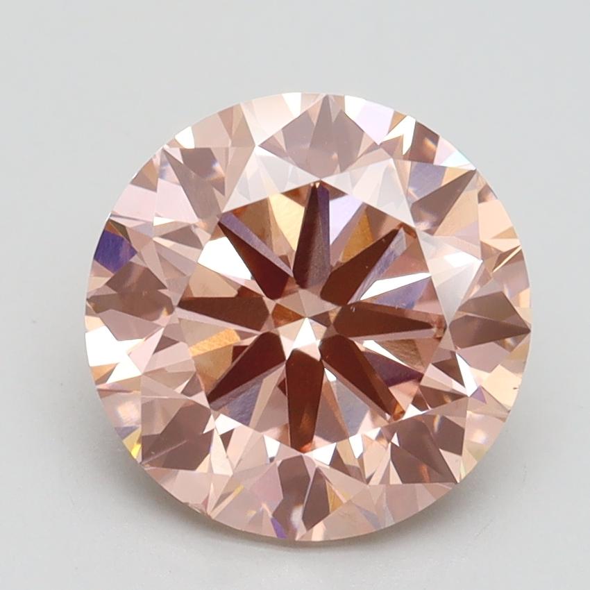 3.00 Ct. Fancy Intense Pink Round Lab Grown Diamond