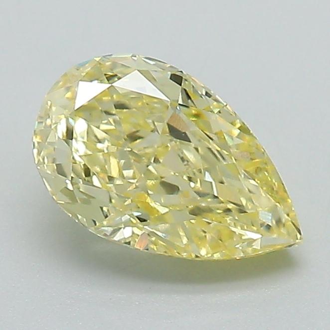 1.11 Ct. Fancy Intense Yellow Pear Lab Grown Diamond