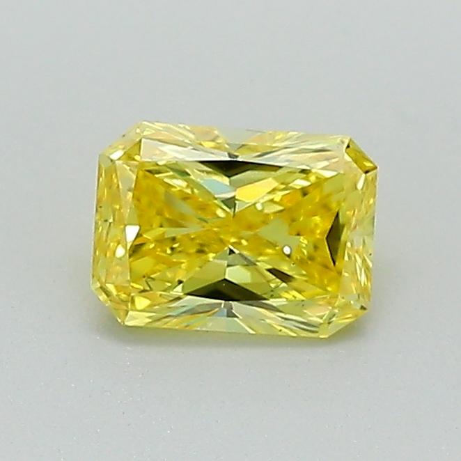 0.50 Ct. Fancy Vivid Yellow Radiant Lab Grown Diamond