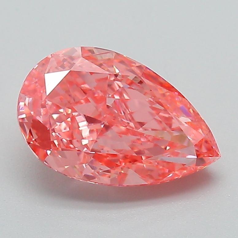 1.73 Ct. Fancy Vivid Pink Pear Lab Grown Diamond