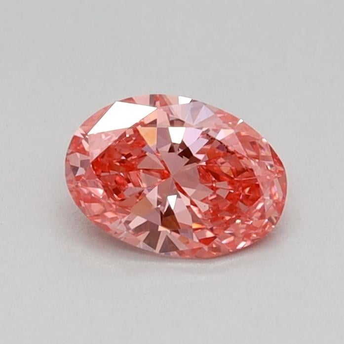0.29 Ct. Fancy Vivid Pink Oval Lab Grown Diamond