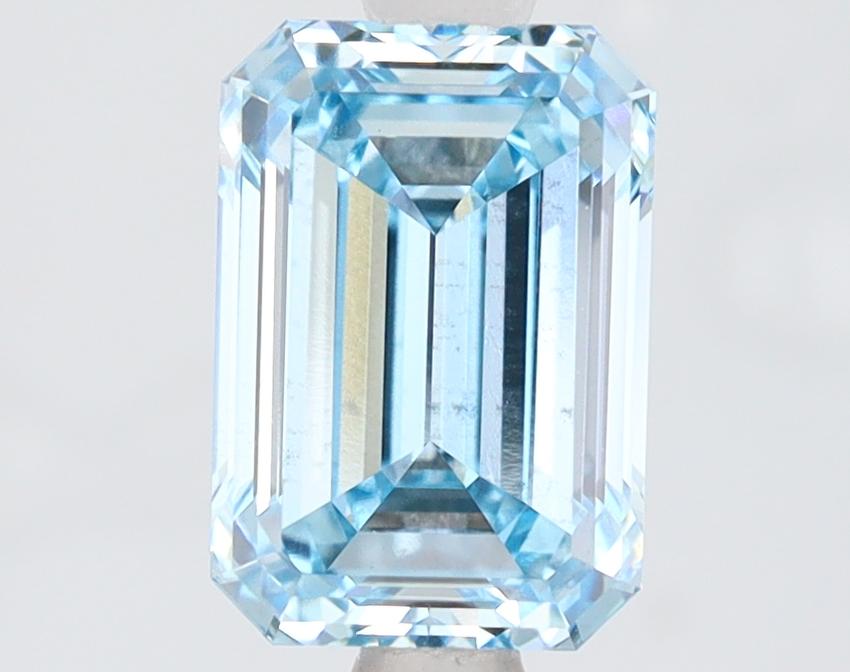 2.05 Ct. Fancy Intense Blue Emerald Lab Grown Diamond