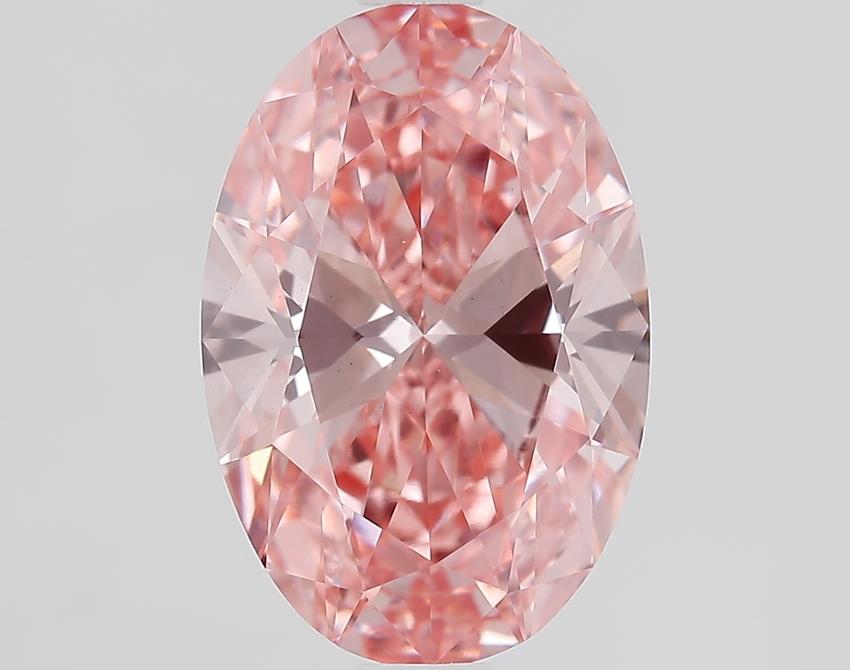 2.06 Ct. Fancy Vivid Pink Oval Lab Grown Diamond