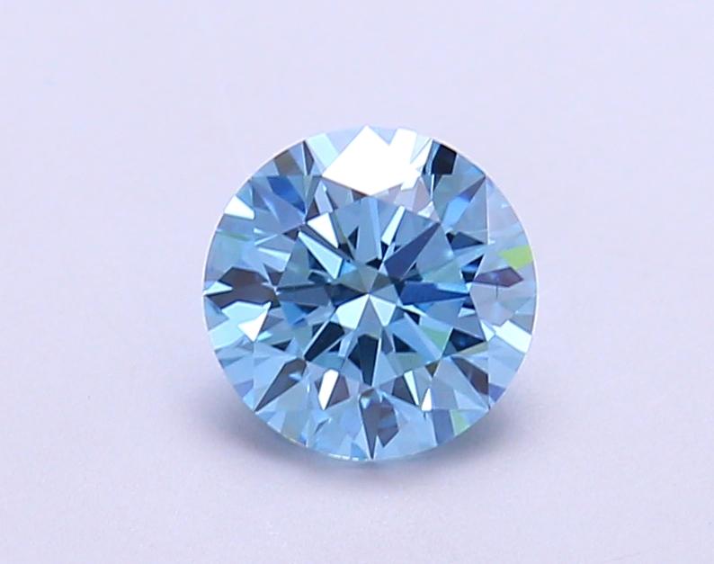 1.08 Ct. Fancy Vivid Blue Round Lab Grown Diamond